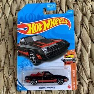 1982 Dodge Rampage Pickup 80s Black Truck Hot Wheels Hotwheels New 2021